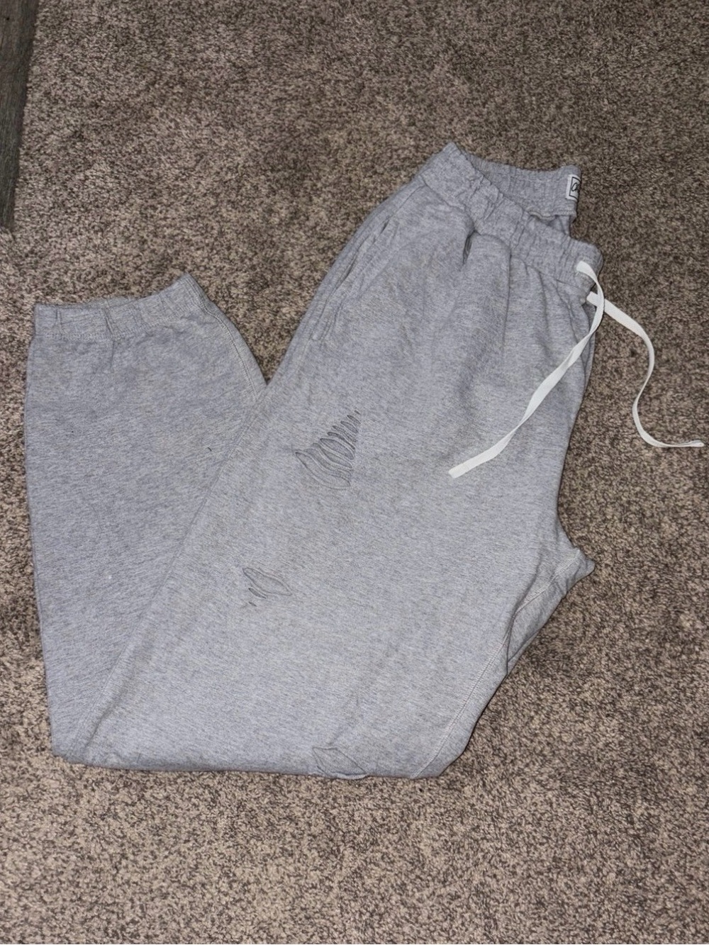 Lily & Lottie- Chelsea DeBoer Distressed Drawstring Joggers